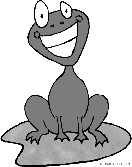 Frog Face Animal Free Black White Clipart Images Clipartblack - Frog Clip Art (550x698)