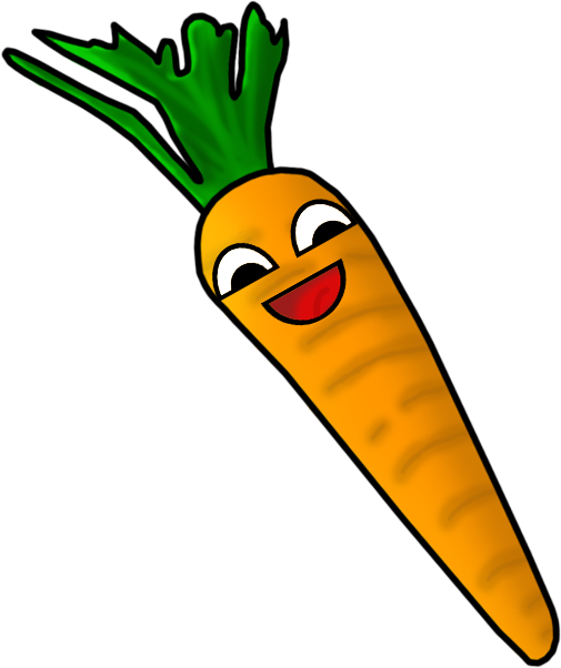 Happy Carrot - - Carrot Minecraft In Png (505x602)