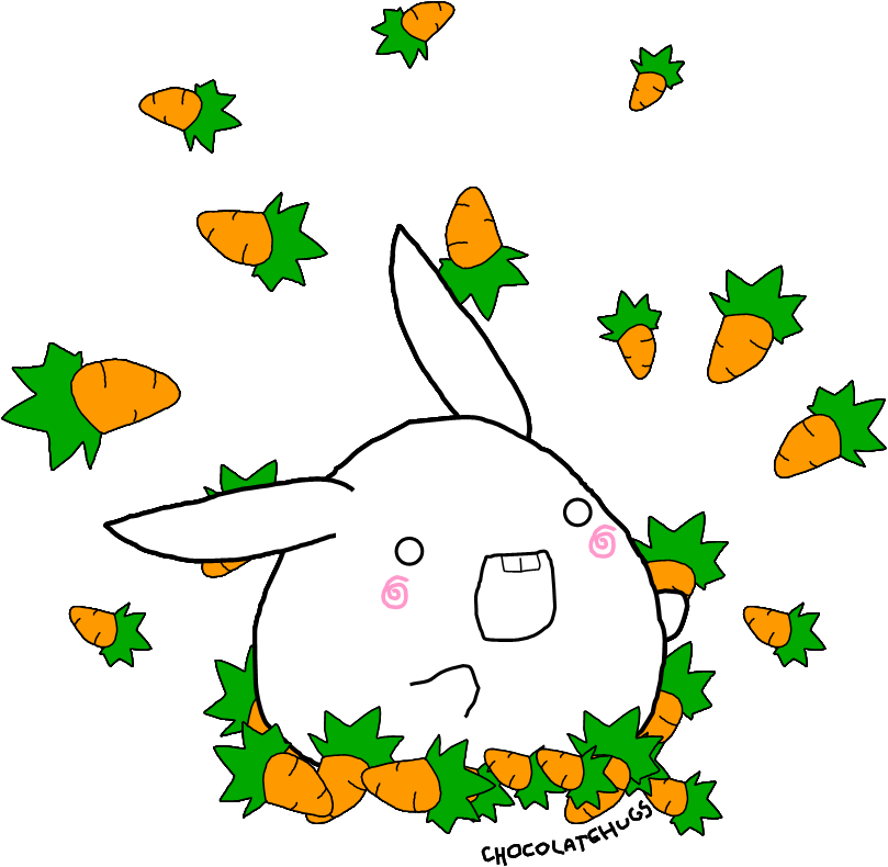 Raining Carrots By Chocolatehugs - Raining Carrots By Chocolatehugs (809x790)