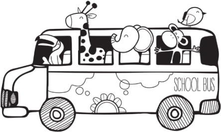 Vinilo Decorativo - School Bus - Cartoon (458x458)