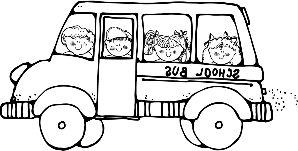 School Bus Color Pages - Coloring Sheets School Bus (1024x520)