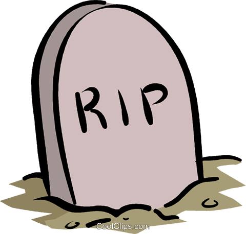 Tombstone Royalty Free Vector Clip Art Illustration - Tombstone Clip Art (480x458)