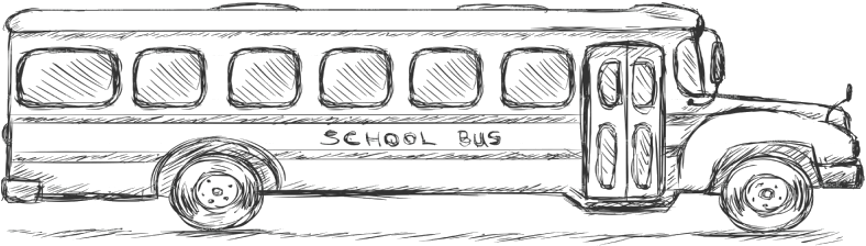 Wise School Transportation Manages Buses And Vehicles - Sketch Of A School Bus (800x228)