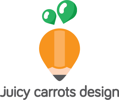 Juicy Carrots Design Logo By Kure-ong - Carrot (405x342)
