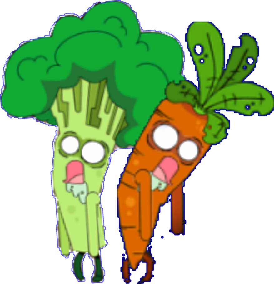 Broccoli And Carrot Zombies By Josael281999 - Gumball Mutant Fridge Mayhem (877x910)