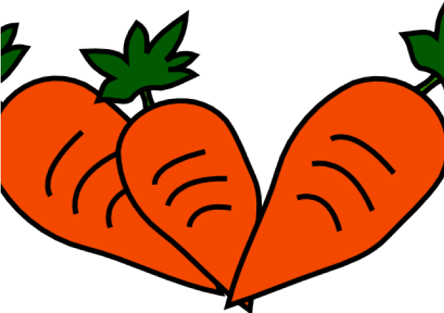 Carrots Cliparts - Vegetables Clipart Black And White (641x452)