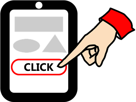 Tablet Icon Click Click Click Click Click - Haga Clic En Un Icono (465x340)