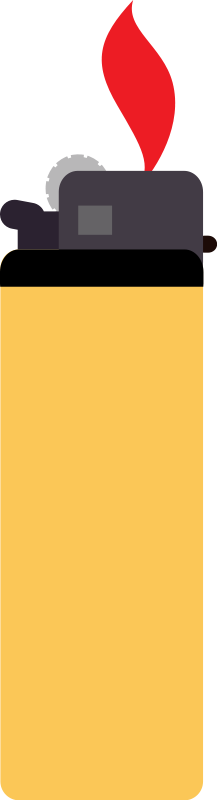 Bic Lighter Clipart - Paper Product (217x800)