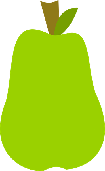 Pears Clipart Collection - Clipart Pear Png (370x600)