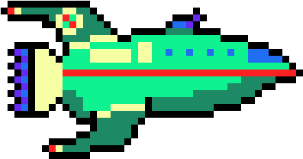 Planet Express - Planets Pixel Art Png (580x380)