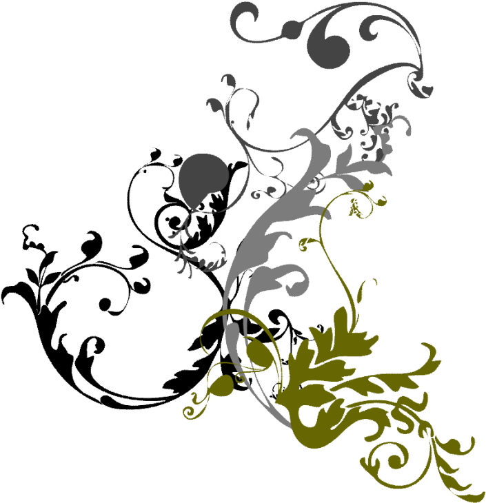 Pin Swirl Design Clip Art - Corner Designs Transparent Fancy (781x800)