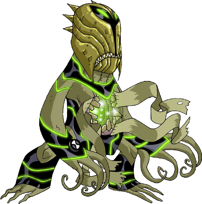 Snare-oh Upchuck - Ben 10 Alien Four Arms (709x704)