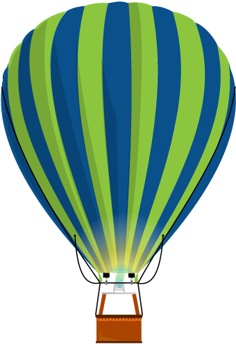 Join Us - Vintage Hot Air Balloon Clipart (340x496)
