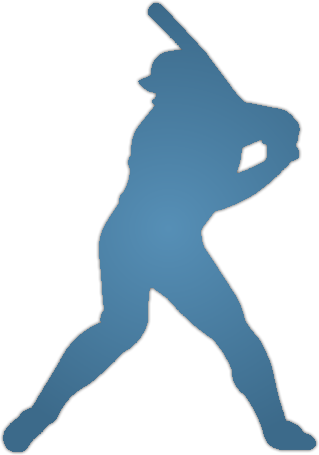 Baseball Player Silhouette (319x455)