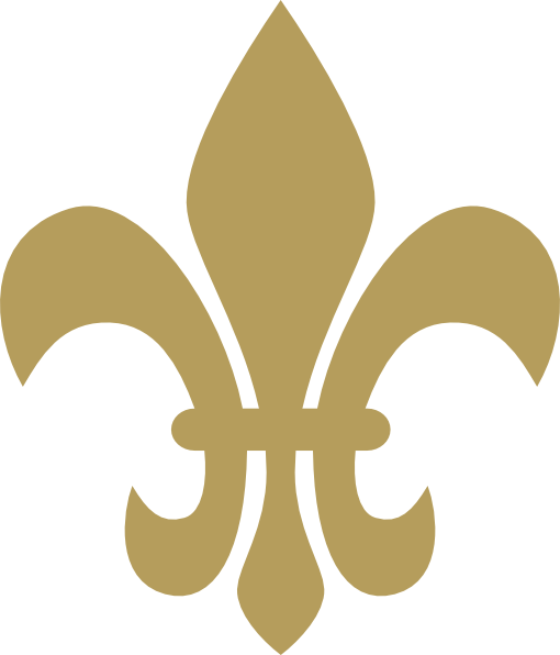 Fleur De Lis Taupe Clip Art At Clker Vector Clip Art - Gold Fleur De Lis Clip Art (510x596)