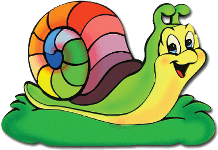 Ed Eccola Qui La Mia Lumachina Preferita - Lumaca Disegno Colorato (450x367)