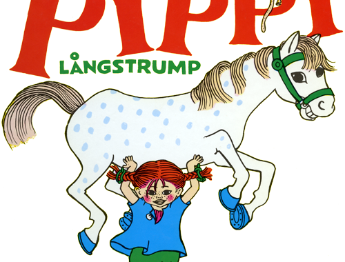 Kan Du Ta Ett Piano - Pippi Longstocking Book Character (500x380)