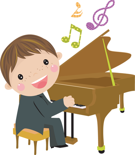 Lekcje Gry Na Pianinie Wrocław - Play Piano Clipart (450x516)