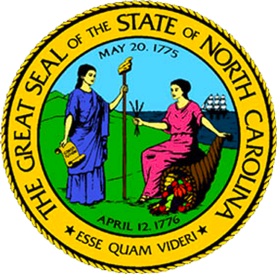 Working With Estate Agents - North Carolina State Seal (400x397)
