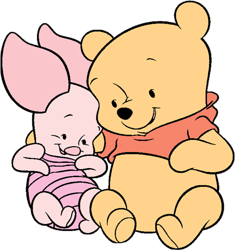 Winnie The Pooh Baby Clipart - Cute Pooh Coloring Pages (475x504)