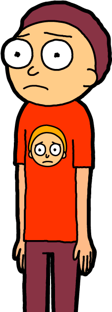 Red Shirt Morty - Pocket Mortys Regular Morty (300x650)