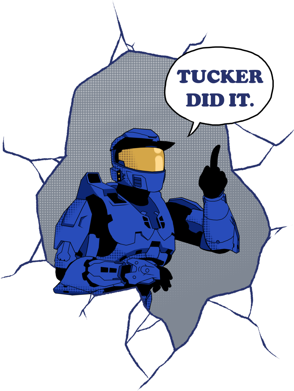 Tucker Did It T-shirt By Desertdraggon - Tell Em Steve Dave Suzanne (1024x1365)