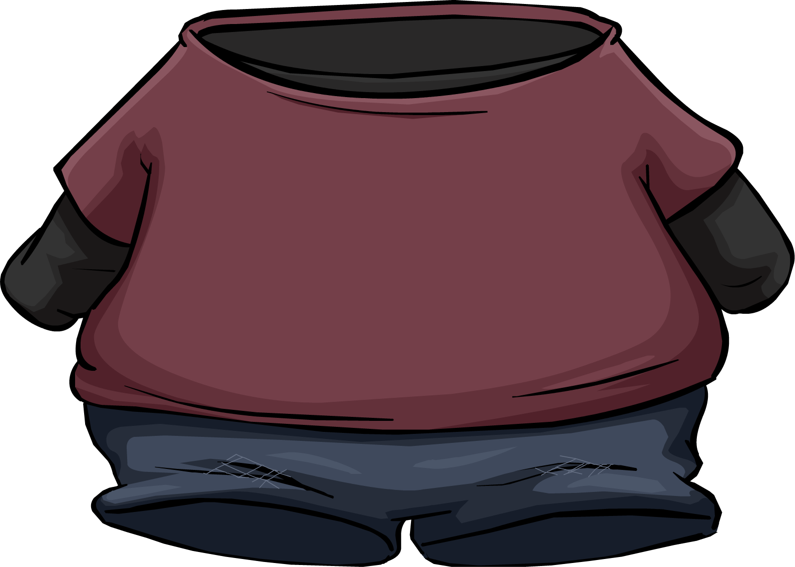 Red Undercover Shirt - Club Penguin Red Shirt (1588x1133)