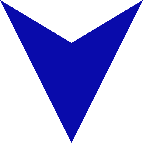 240 × 240 Pixels - Blue Arrow Pointing Down (480x480)