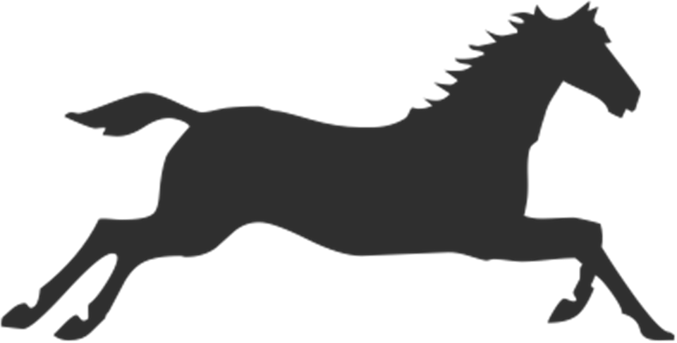 Running Horses Silhouette 9, Buy Clip Art - Galloping Horse Clip Art (1280x650)