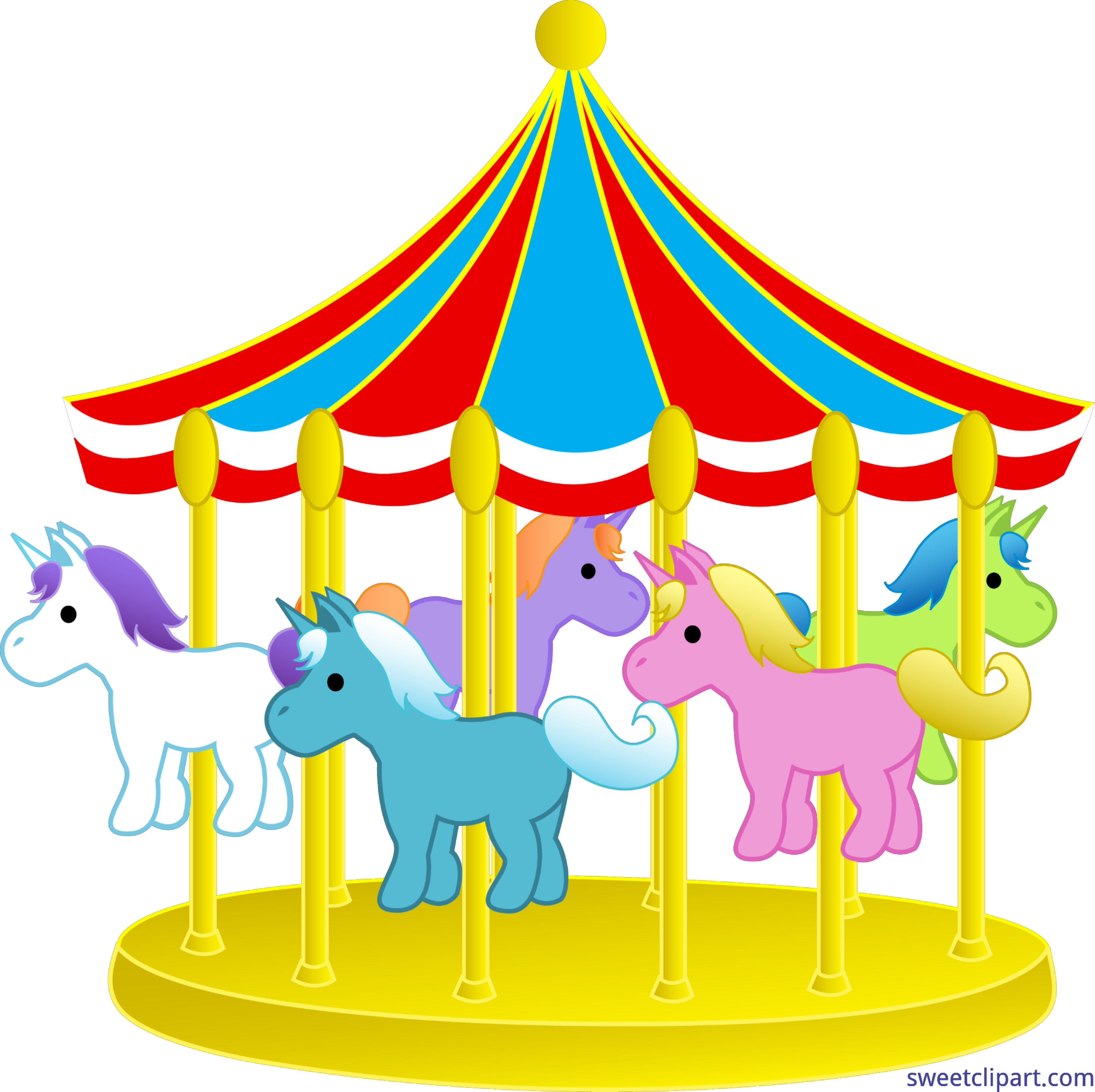 Carousel Clipart Carnival - Carnival Clipart (3999x3987)