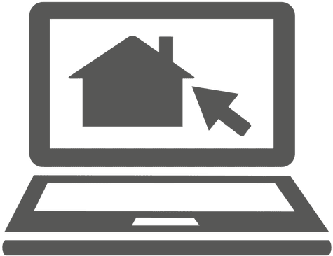 House Cursor Laptop Icon - Laptop Icon Png (512x512)