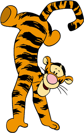 Upside Down Clipart Handstand - Tiggers Tall Tales A Mouse Works Chunky Roly-poly Book (397x595)