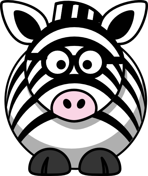 How To Set Use Cartoon Zebra Svg Vector - Cartoon Zebra Shower Curtain (504x598)