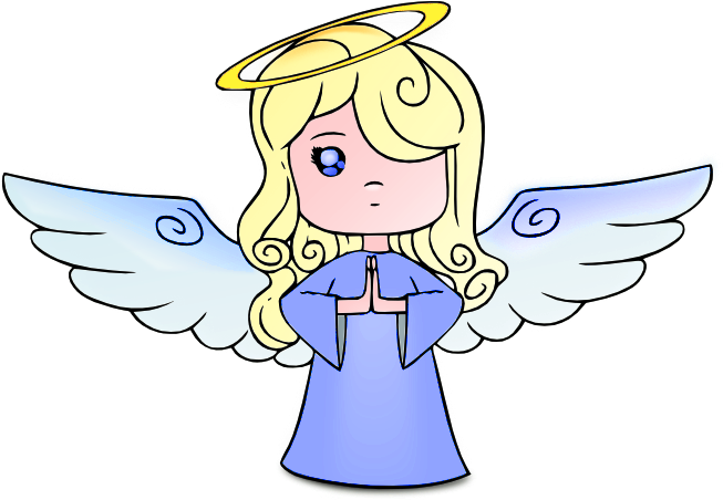 Blue Angel Png Clipart By Joeatta78 - Angel Clipart Transparent Background (661x451)