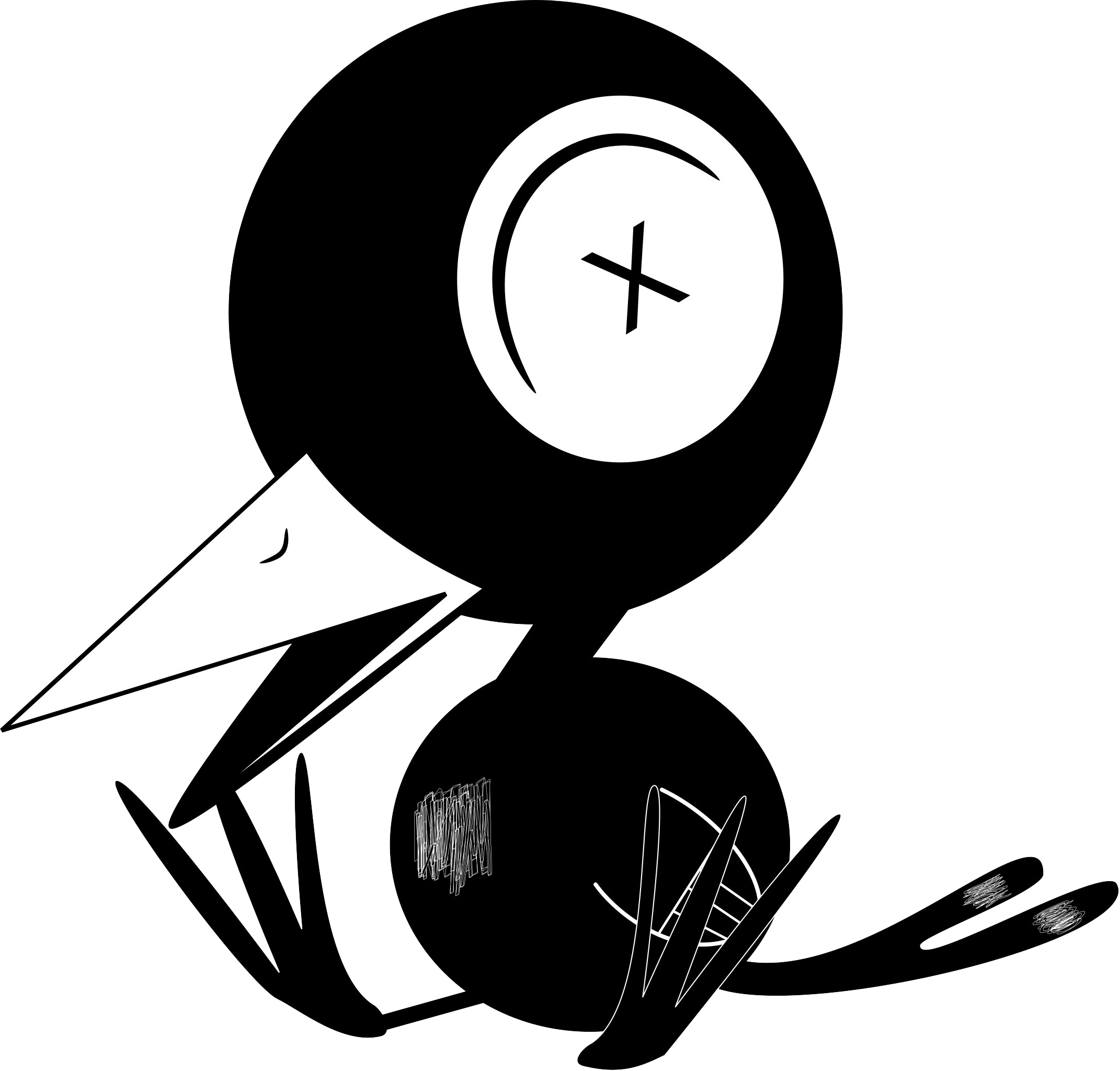 Drinky Crow By Qcryzzy Drinky Crow By Qcryzzy - Drinky Crow Transparent Png (2142x2048)