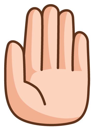 Talk To The Hand Sticker - Talk To The Hand (528x528)