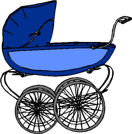 Free Baby Clipart - Pram Clip Art (468x460)