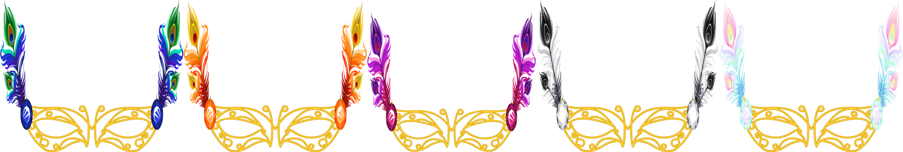 2016 Prestigious Peacock Mask - Peafowl (2997x507)