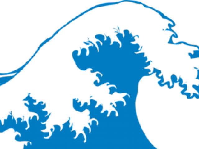 Ocean Waves Clipart - Democratic Tsunami (640x480)
