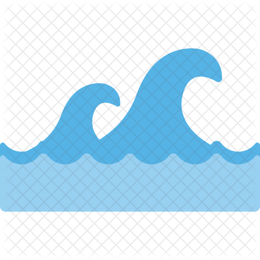 Waves Icon - Ocean Wave Icon (512x512)