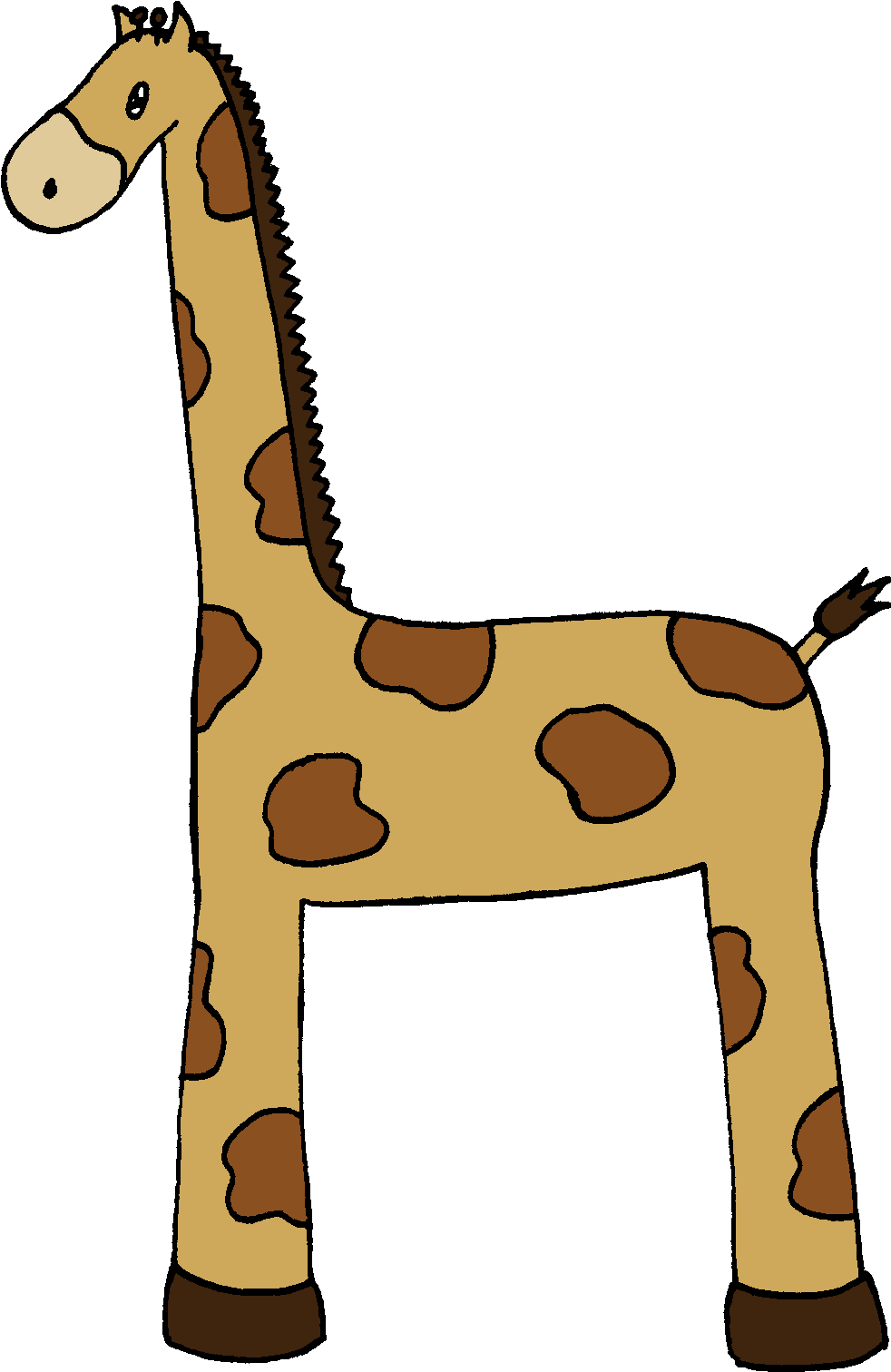 Cute Giraffe Clipart Baby Clip Art - Grassland (1003x1522)
