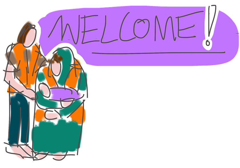 Welcome Giraffe Cliparts 29, Buy Clip Art - Refugee (960x720)