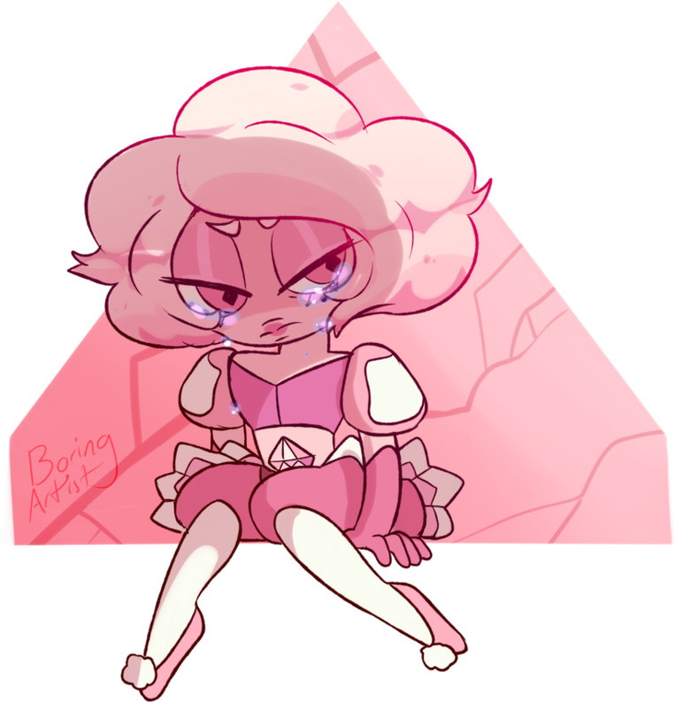 Pink Diamond Chibi By Boringartist - Cartoon (953x838)