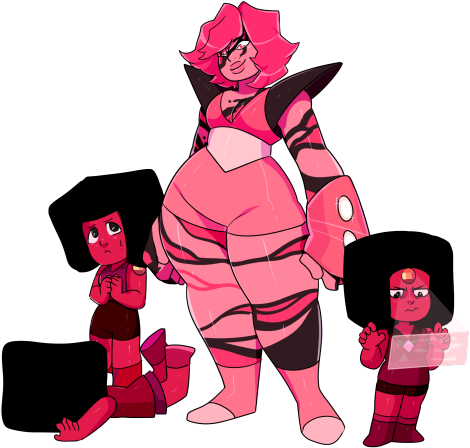 Rhodonite And Her Rubies - Digital Media (500x498)