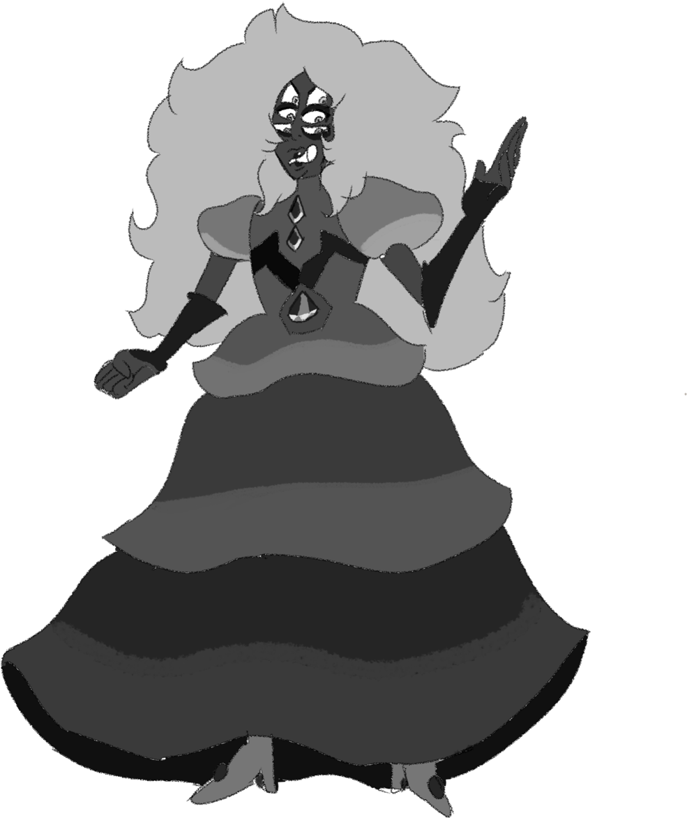 Black Diamond, Fusion Of Pink Diamond, Yellow Diamond - Black Diamond Steven Universe (1280x1280)