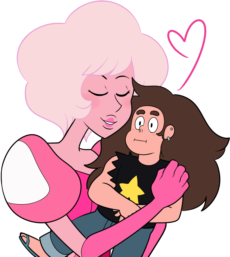 Steven Universe Greg Universe Hair Pink Woman Facial - Steven Universe Pink Diamond And Pearl (926x906)