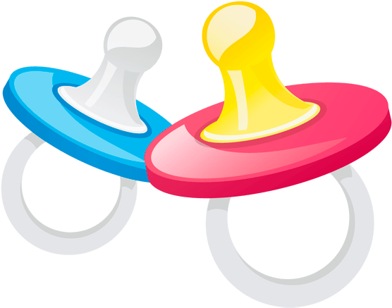 Baby Shower Pacifier Clipart (673x564)