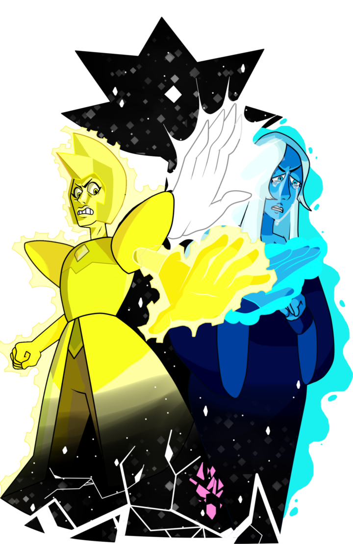 The Diamond Attack Render By Misteryoshiandwatch - Steven Universe Diamante Blanco (720x1110)