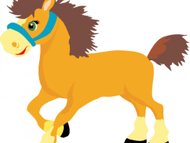 Baby Horse Clipart - Proud To Be A Horse Large Wall Clock (640x480)