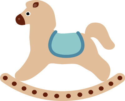 Baby Horse Clipart - Baby Rocking Horse Clip Art (400x325)